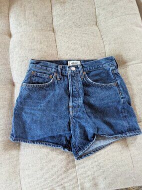 Agolde Parker Long Shorts Enamour Sz 25
